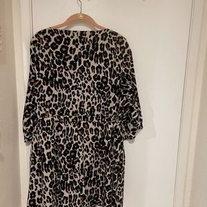 Lane Bryant crepe Leopard top